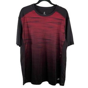Energy Zone Sz Large Men’s Red Ombre to Black Athletic Shirt